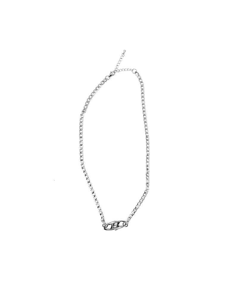 SURGICAL B LOGO NECKLACE [SILVER]