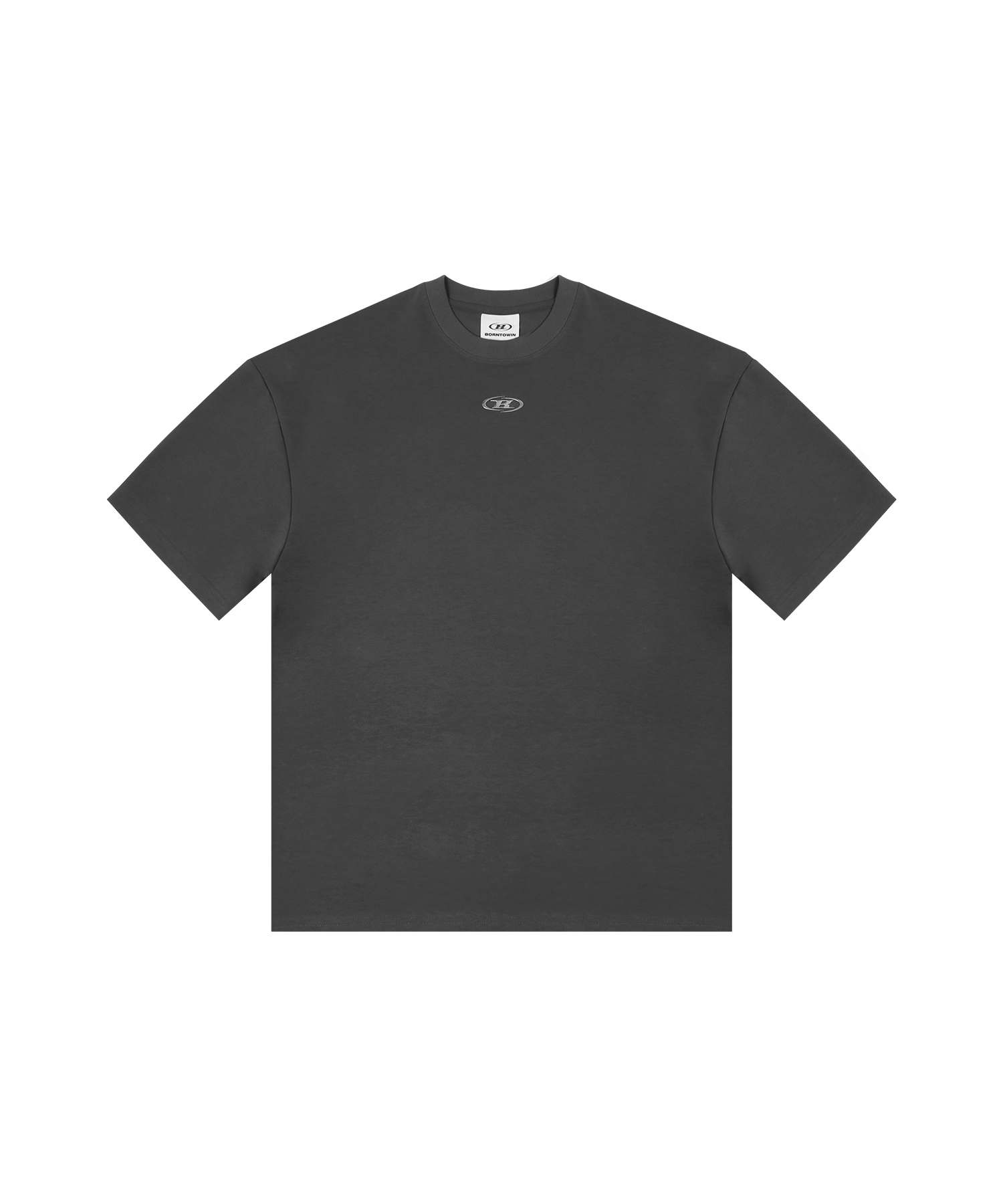 SILVER B OVER FIT T-SHIRTS [CHARCOAL]