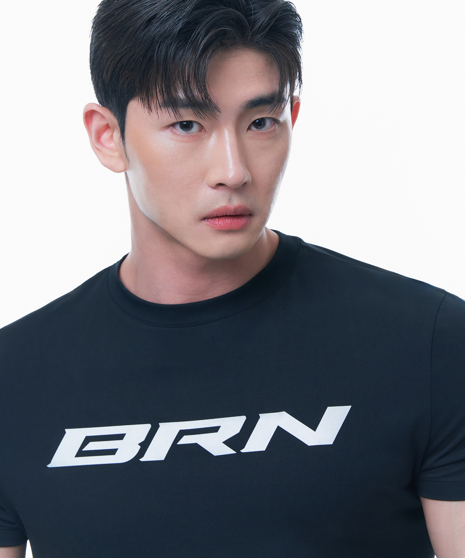 BRN REFLECTIVE MUSCLE FIT T-SHIRTS [BLACK]